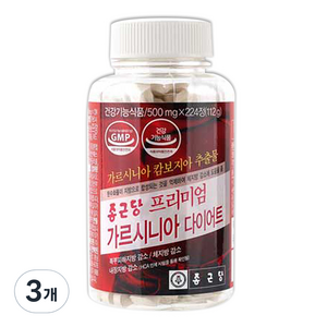 종근당 프리미엄 가르시니아 다이어트, 224정, 3개