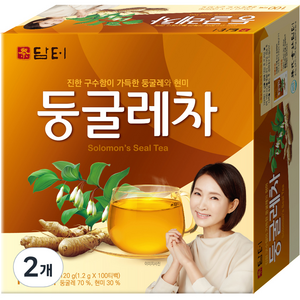 담터 둥굴레차, 1.2g, 100개입, 2개