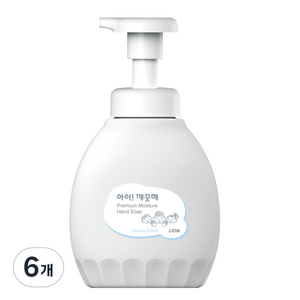 아이깨끗해 프리미엄 모이스처 핸드워시 힐링코튼, 450ml, 6개