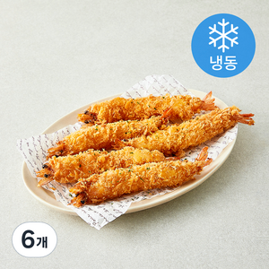 DIAMOND 빵가루 새우튀김 헤드온 6개입 (냉동), 300g, 6개