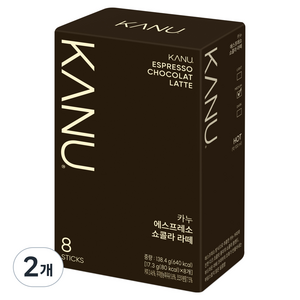 카누 에스프레소 쇼콜라라떼, 8개입, 17.3g, 2개