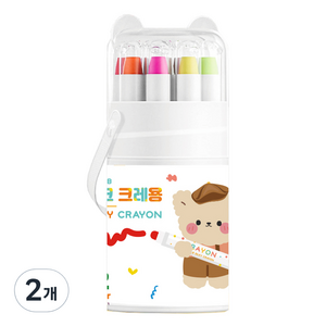 투코비 실크 크레용 색연필, 12색, 2개