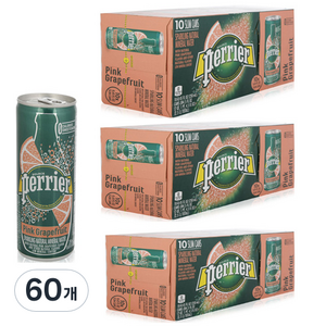 페리에 핑크자몽 탄산음료, 250ml, 60개