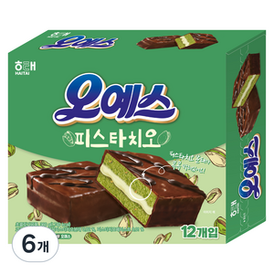 해태제과 오예스 피스타치오, 6개, 360g