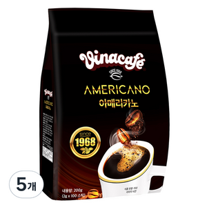비나카페 아메리카노 커피스틱, 2g, 100개입, 5개
