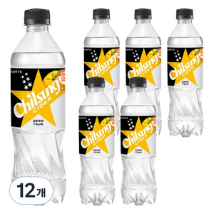 칠성사이다 제로 유자, 500ml, 12개