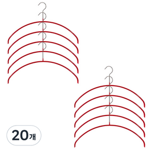 마와 논슬립 옷걸이 이코노믹 40P 라운드, 펄레드, 20개