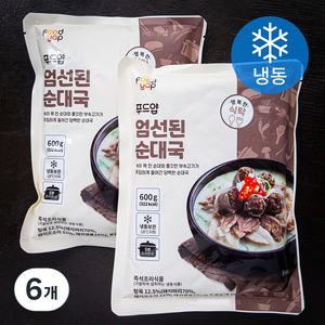 푸드얍 엄선된 순대국 (냉동), 6개, 600g