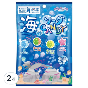 센자쿠 바다의 소다 캔디 봄&여름 랜덤발송, 80g, 2개