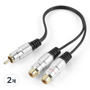 컴스 RCA Y형 2선 2RCA Fx2 M 케이블