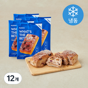 널담 고단백 저당 네모바게트 크랜베리호두 (냉동), 90g, 1개입, 12개