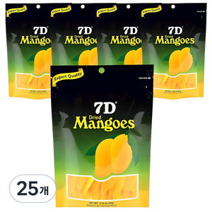세븐디 7D 건조 망고, 80g, 25개