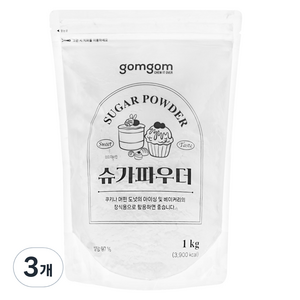 곰곰 슈가파우더, 1kg, 3개