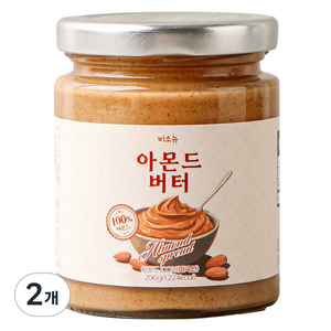 비소뉴 고소한 아몬드버터, 2개, 200g