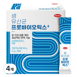 한미 생유산균 프로바이오틱스+ 30p, 60g, 4개