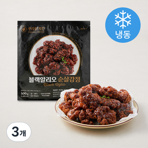 푸라닭 블랙알리오 순살강정 (냉동), 500g, 3개