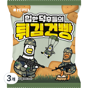 명도물산 힙한 덕후들의 튀김 건빵, 100g, 3개