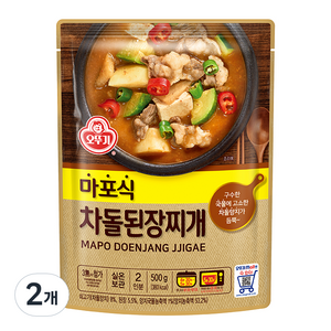 오뚜기 마포식 차돌된장찌개, 500g, 2개