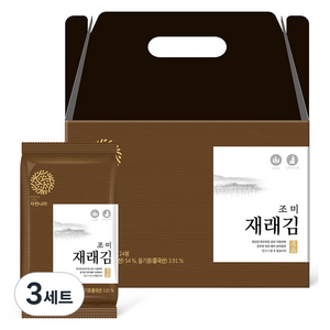 자연나라 재래 도시락김 5g x 24p 선물세트, 3세트