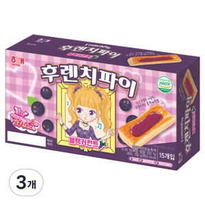 해태제과 후렌치파이 블랙커런트, 192g, 3개
