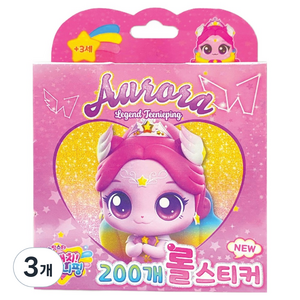 캐치티니핑 NEW 롤스티커 200종, 랜덤 발송, 3개