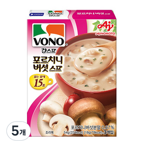 보노 포르치니 버섯스프, 54g, 5개