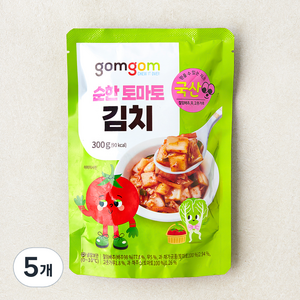 곰곰 순한 토마토 김치, 300g, 5개