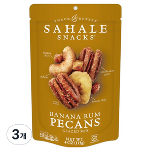 사할리스낵스 바나나 피칸, 113g, 3개