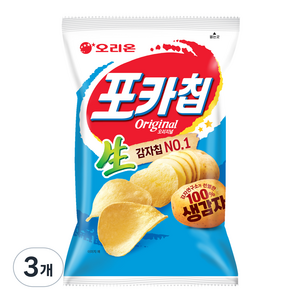 포카칩 오리지널, 66g, 3개