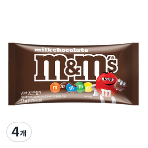 엠앤엠즈 밀크, 37g, 4개