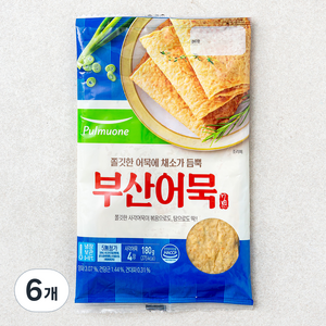 풀무원 부산어묵 4장, 180g, 6개