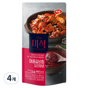 더미식 매콤갈비찜 요리양념, 140g, 4개
