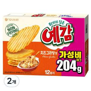 오리온 예감 치즈그라탕 12p, 204g, 2개