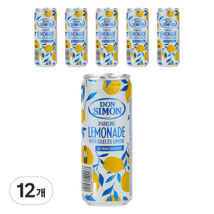 돈시몬 착즙 스파클링 레몬에이드, 330ml, 12개
