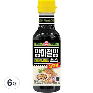 오뚜기 삼겹살 양파절임소스, 330g, 6개