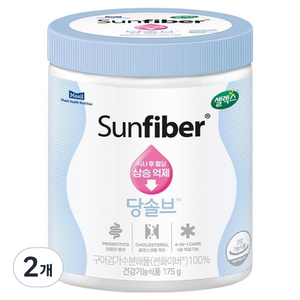 셀렉스 썬화이버 당솔브 구아검 프리바이오틱스, 175g, 2개