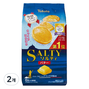 토하토 솔티 쿠키 버터맛, 64g, 2개