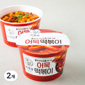 CJ제일제당 즐거운동행 미정당 어묵 떡볶이 용기형, 346g, 2개