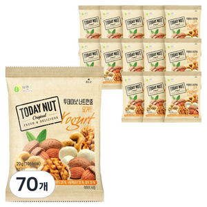 투데이넛 너트한줌 요거트, 20g, 70개