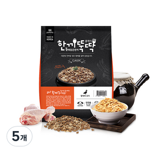 한끼뚝딱 생후 3개월령 이후 황태담은 클래식 강아지 사료, 황태와 오리고기 클래식, 1kg, 5개
