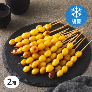 냉동은행 꼬치 탈피 (냉동), 400g, 2개