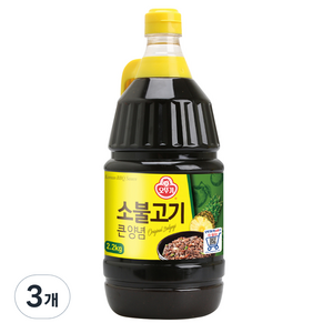 오뚜기 소불고기 큰양념, 2.1kg, 3개