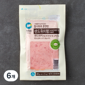 대상 참나무 훈연 샌드위치햄, 200g, 6개