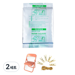 인스탁스 즉석 스퀘어 필름 10p + 포토 체어 + 포토 라인 세트