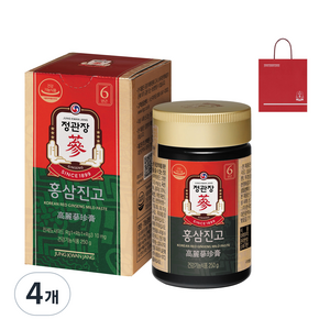 정관장 정품 홍삼진고+쇼핑백, 250g, 4개