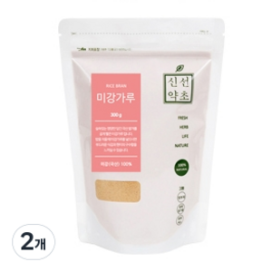 신선약초 쌀겨 미강가루, 2개, 300g