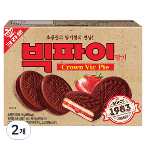 크라운 빅파이 딸기, 216g, 2개