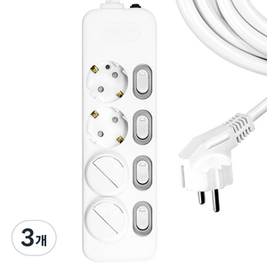 써지오 개별 멀티탭 4구 DH-1648-MT + 안전커버 2p