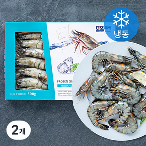 바이킹마켓 블랙 타이거 새우 15미 (냉동), 500g, 2개