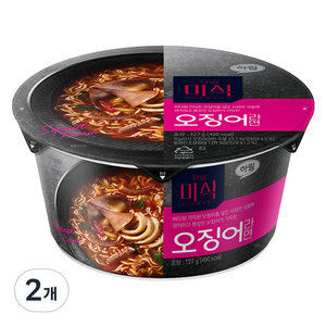 더미식 오징어 컵라면 127g, 2개